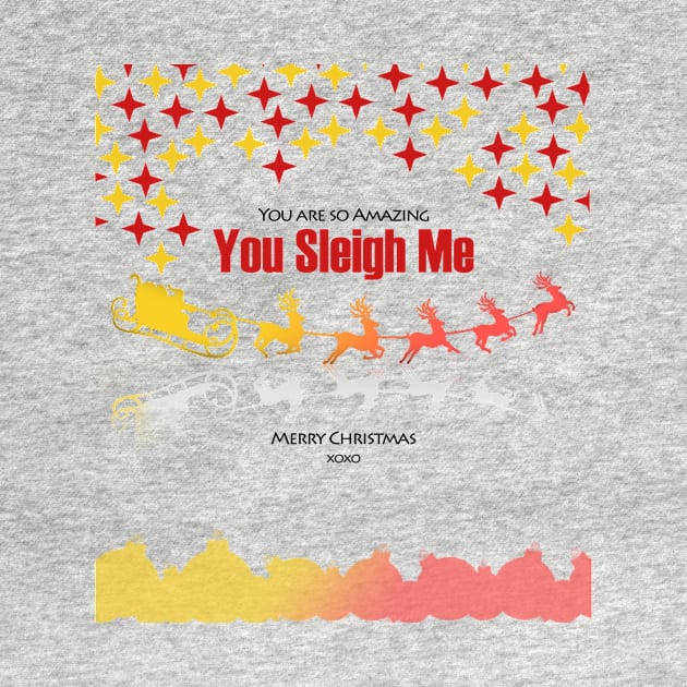 Christmas T - Shirt - You Sleigh Me by FunnyBearCl